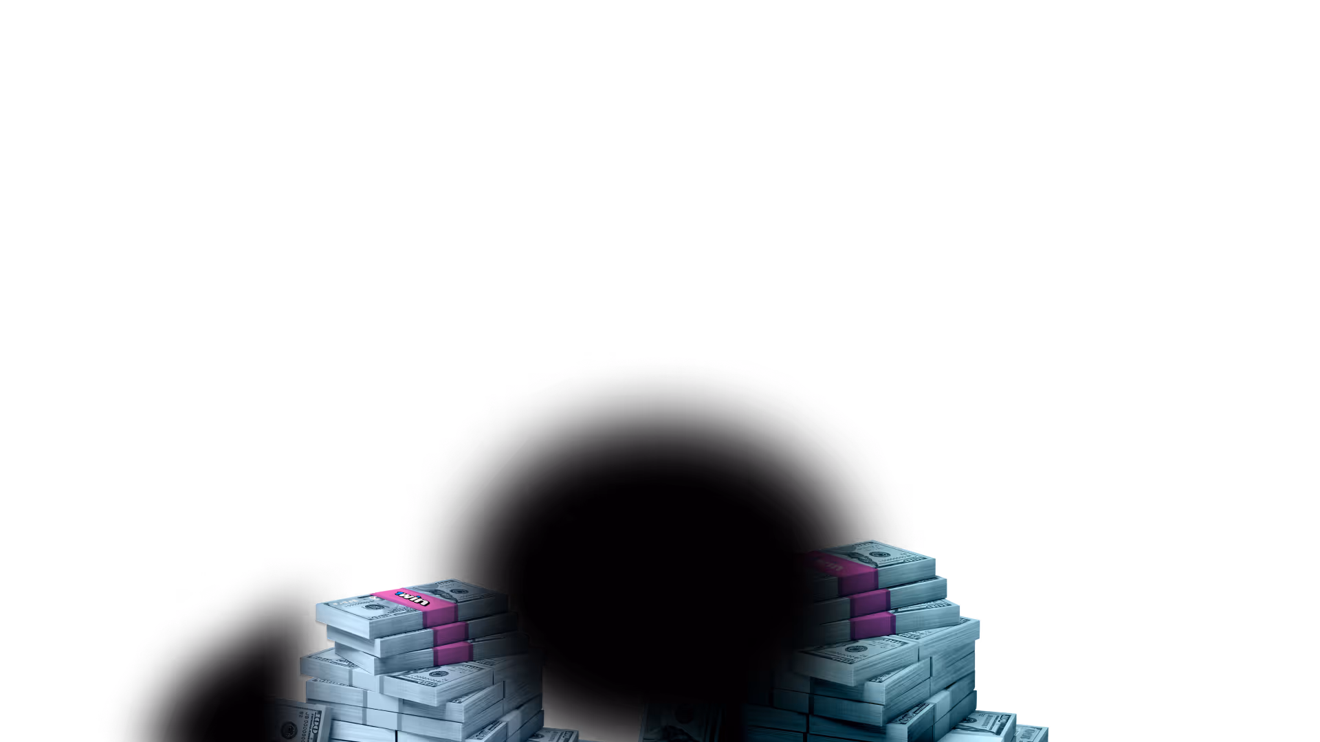 Background center money stacks